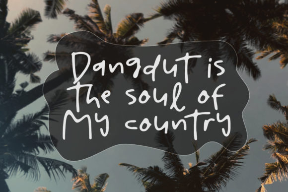 King of Dangdut Font Poster 3