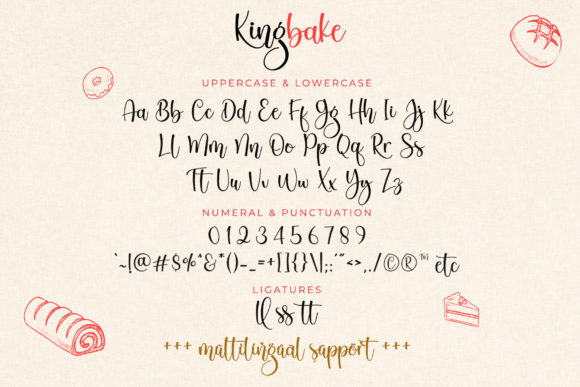 Kingbake Font Poster 8