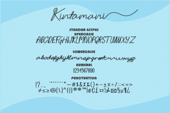 Kintamani Font Poster 5