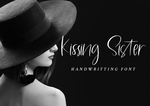 Kissing Sister Font Poster 1