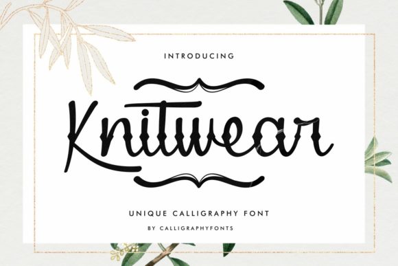 Knitwear Font Poster 1