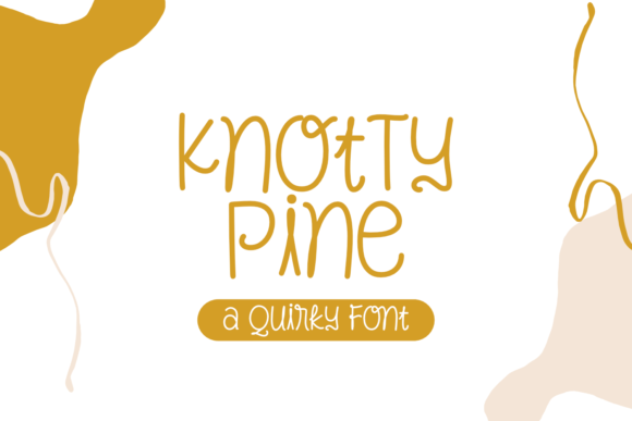 Knotty Pine Font Poster 1