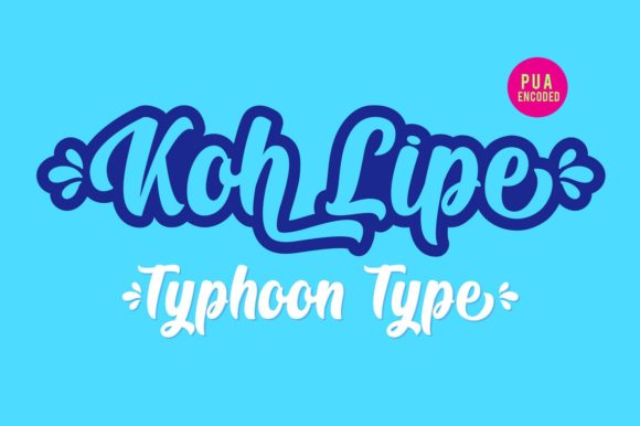 Koh Lipe Font Poster 1