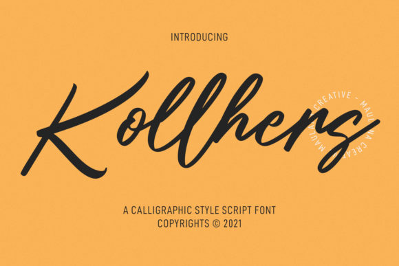 Kollhers Font Poster 1