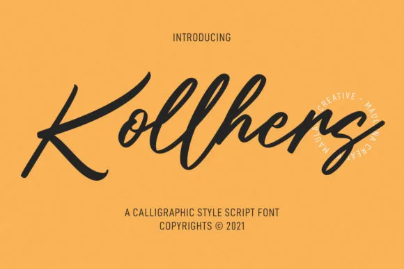 Kollhers Font Kollhers Font Poster 1