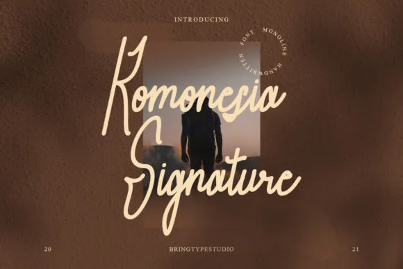 Komonesia Signature Font Komonesia Signature Font Poster 1