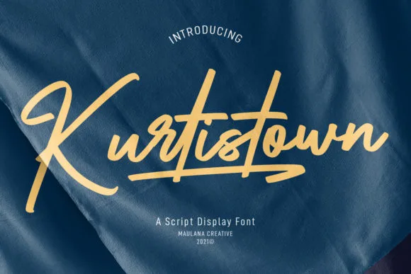 Kurtistown Script Font Kurtistown Script Font Poster 1