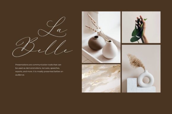 La Belle Signature Font Poster 4