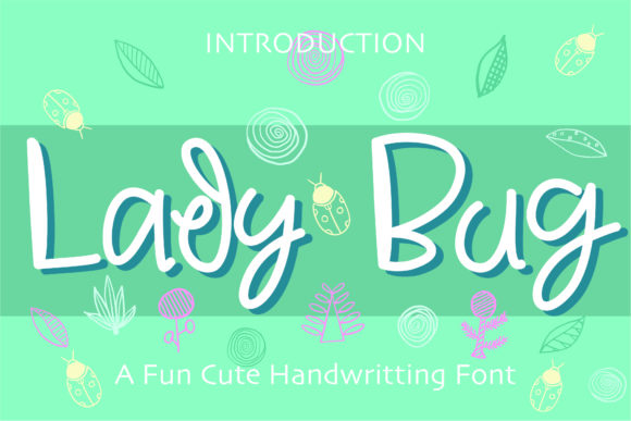 Lady Bug Font Poster 1