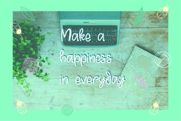 Lady Bug Font Poster 4