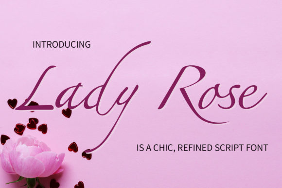 Lady Rose Font Poster 1