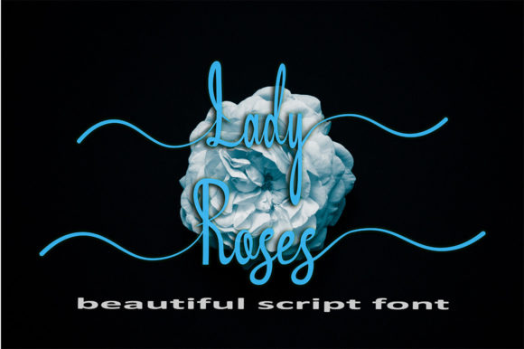 Lady Roses Font Poster 1