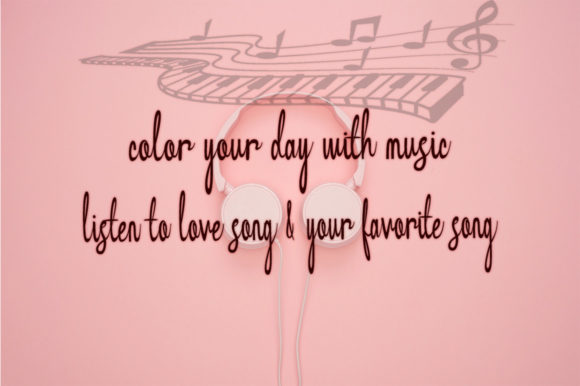 Lady Roses Font Poster 3