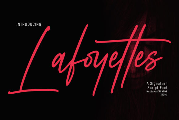 Lafoyettes Script Font Poster 1