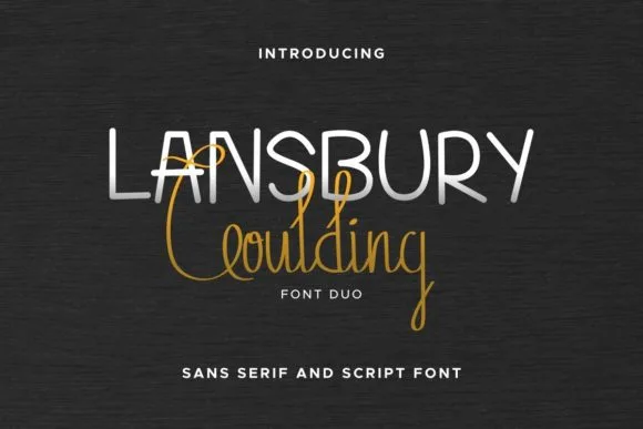 Lansbury Goulding Font Poster 1