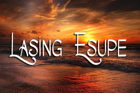 Lasing Esupe Font Lasing Esupe Font Poster 1