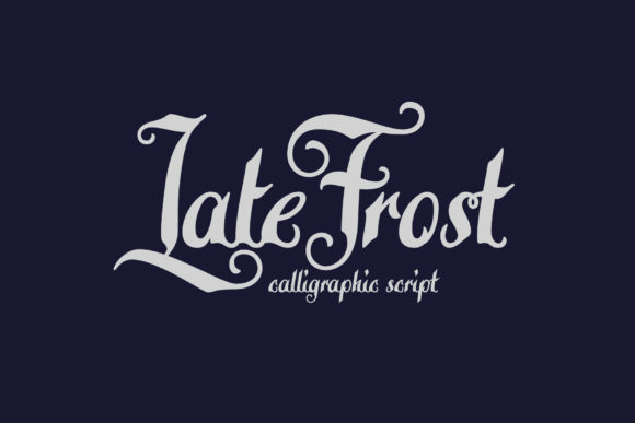 Late Frost Font Poster 1