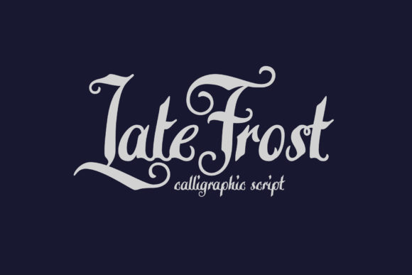 Late Frost Font