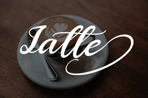 Latte Font Latte Font Poster 1