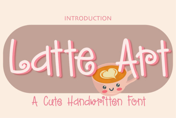 Latte Art Font Poster 1