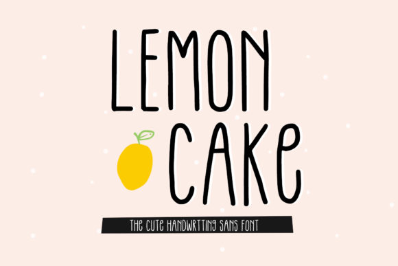 Lemon Cake Font Poster 1