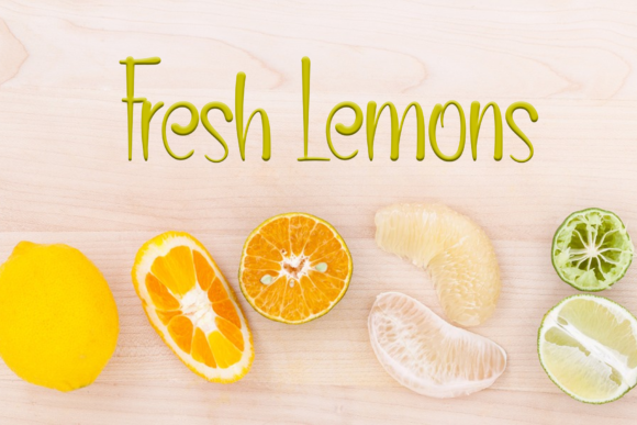 Lemonade Font Poster 3