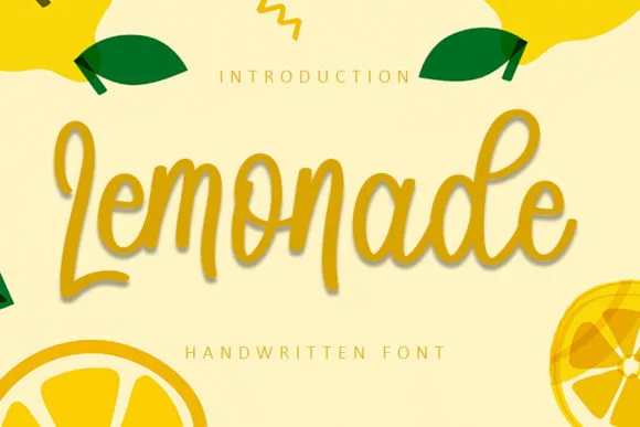 Lemonade Font Lemonade Font Poster 1