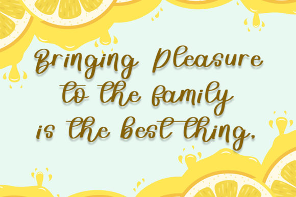 Lemonade Font Poster 3