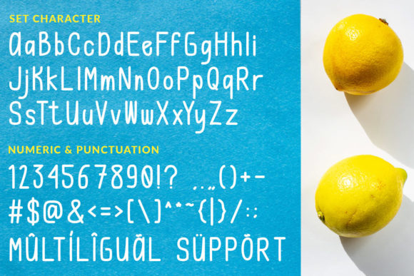 Lemonade & Toon Font Poster 4