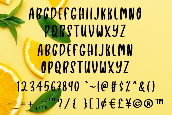 Lemonade Milk Font Poster 3