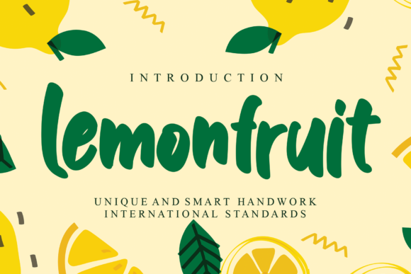 Lemonfruit Font Poster 1