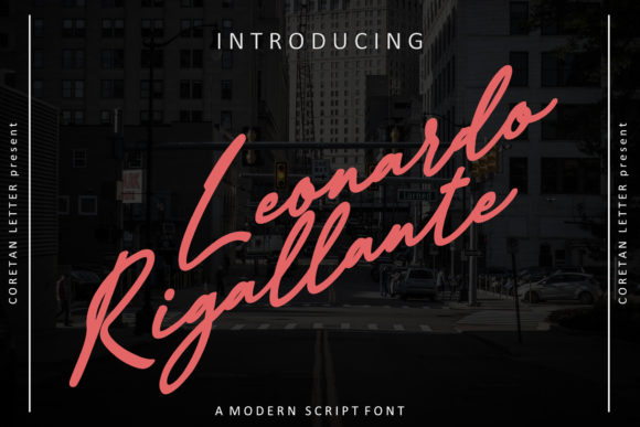 Leonardo Rigallante Font Poster 1