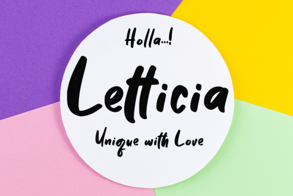 Letticia Font Poster 1