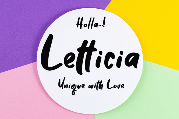 Letticia Font Letticia Font Poster 1