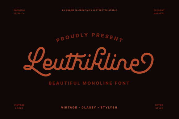 Leuthikline Font Poster 1
