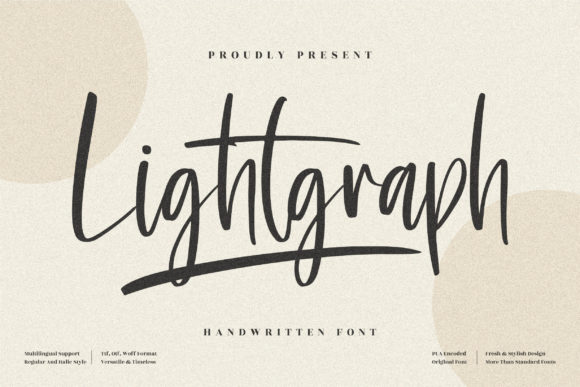 Lightgraph Font Poster 1