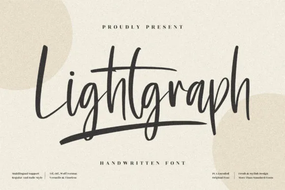 Lightgraph Font Lightgraph Font Poster 1