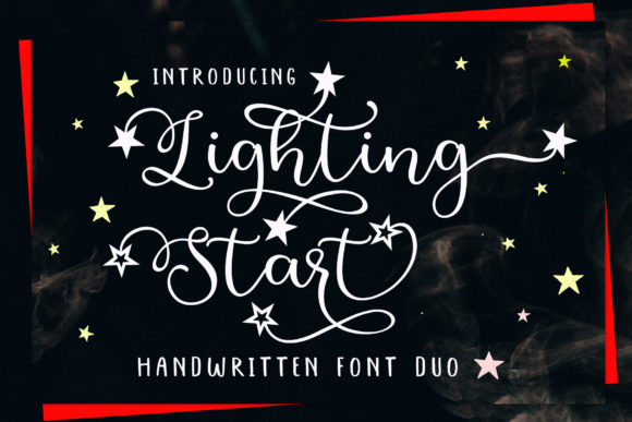 Lighting Start Font Poster 1