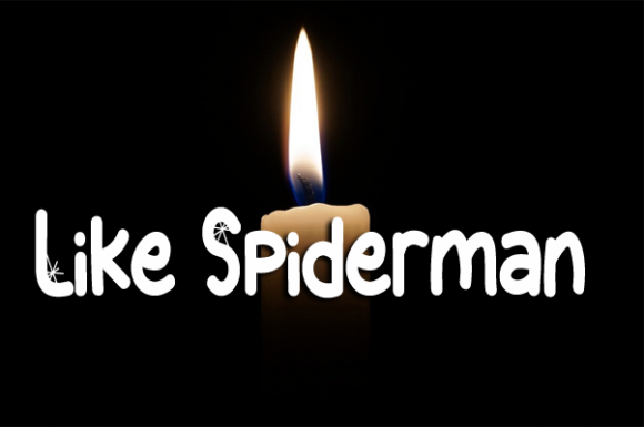 Like Spiderman Font Poster 1
