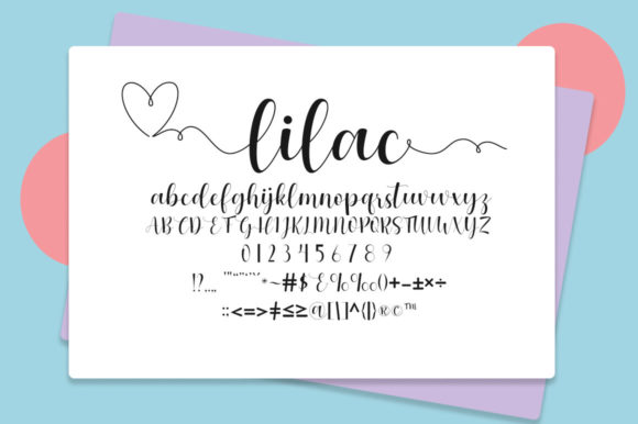 Lilac Prili Font Poster 8