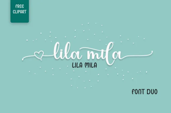 Lilamila Font Lilamila Font Poster 1