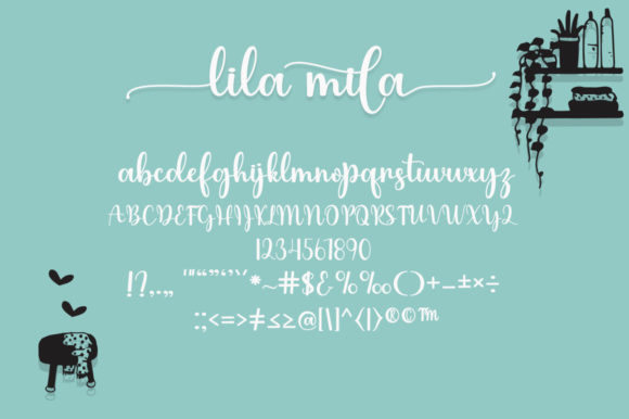 Lilamila Font Poster 7