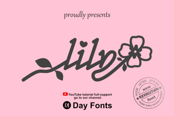 Lily Font Poster 2