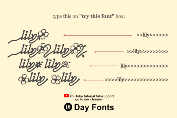 Lily Font Poster 4