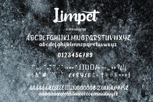 Limpet Font Poster 9