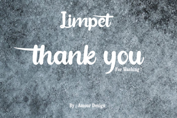 Limpet Font Poster 10