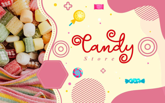 Liquid Candy Font Poster 2