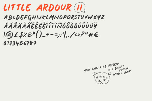 Little Ardour Font Poster 3