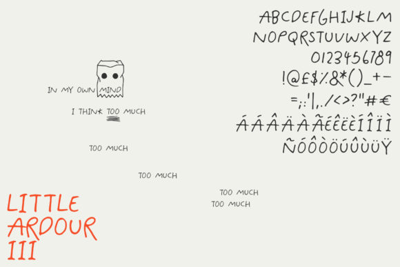 Little Ardour Font Poster 4