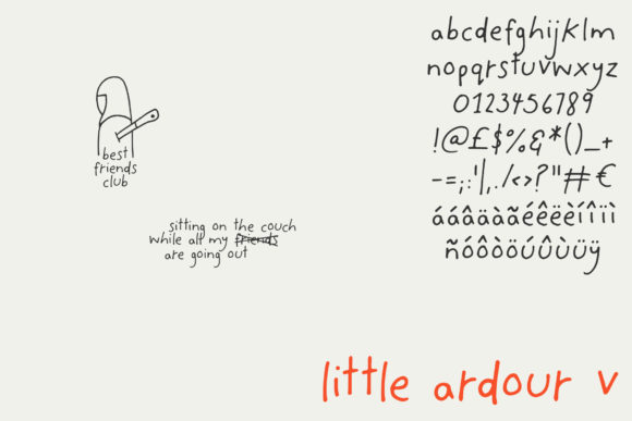 Little Ardour Font Poster 6